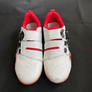 Unique Red White and Black Boa Runners - Sz 6